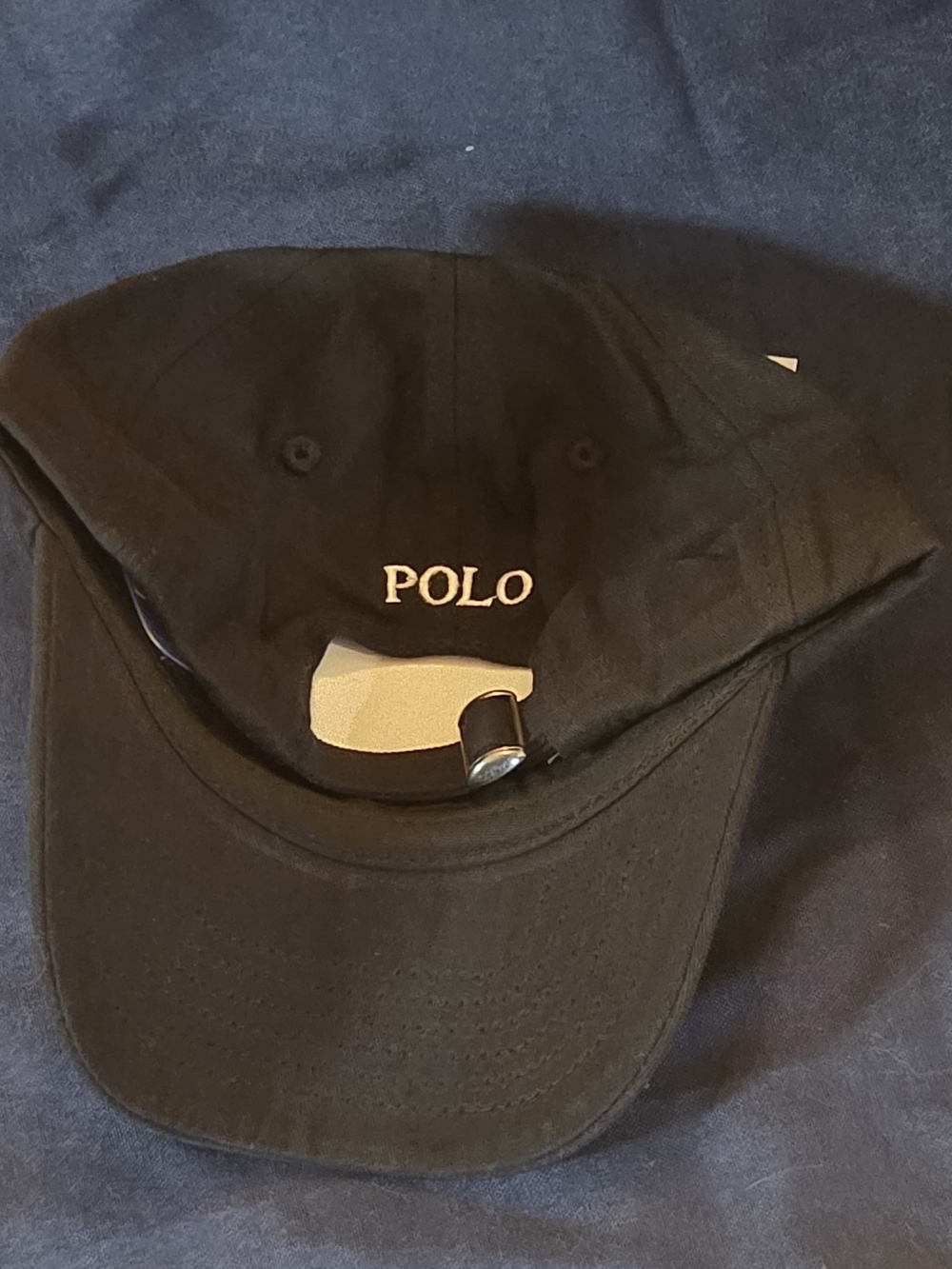 Polo by Ralph Lauren Men's Black Cap with Polo Pony Logo - Picture 7 of 8